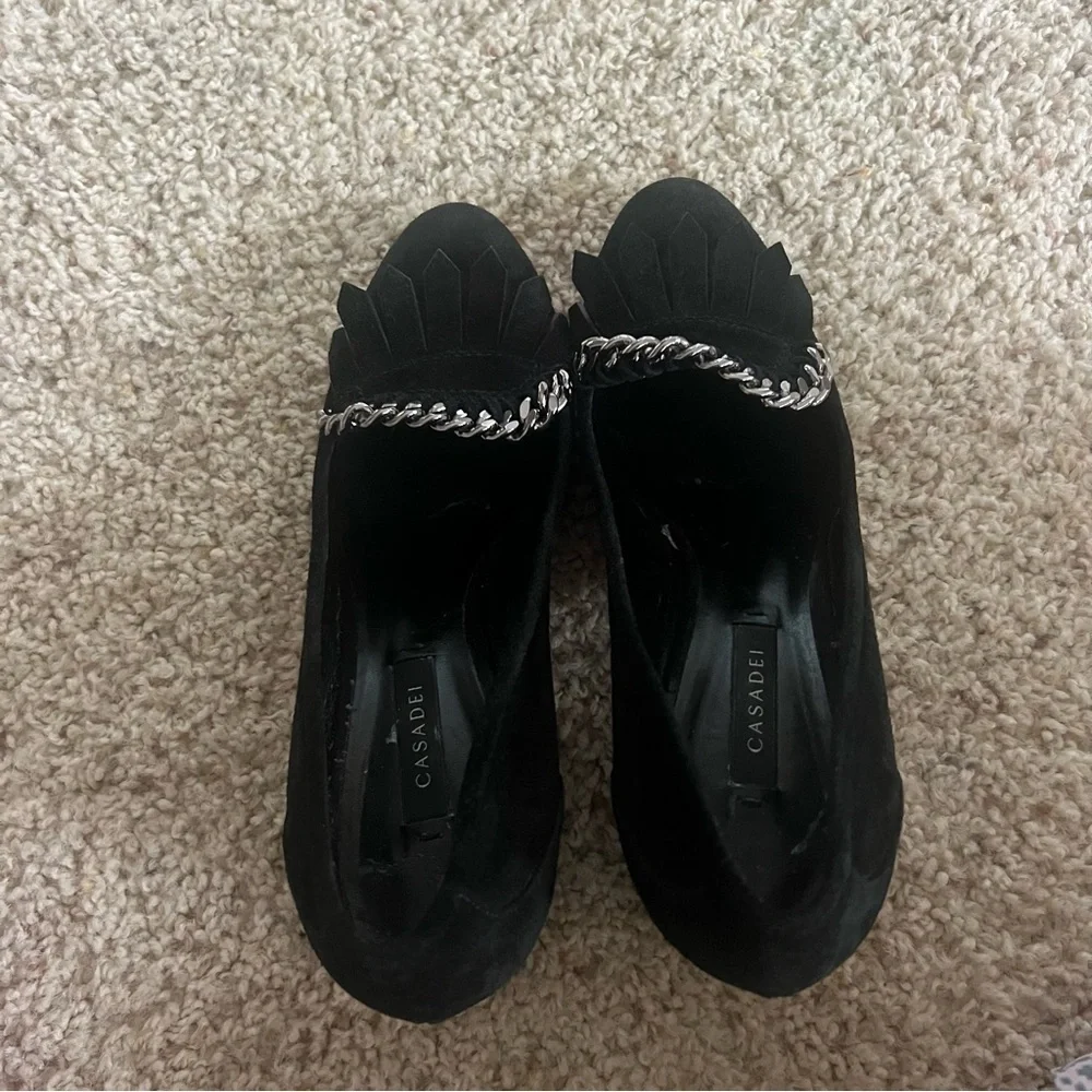 Casadei black heels